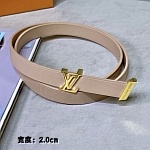 2020 Cheap Louis Vuitton 2.0cm Width Belts # 226607