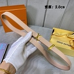 2020 Cheap Louis Vuitton 2.0cm Width Belts # 226607, cheap LouisVuitton Belts