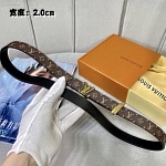 2020 Cheap Louis Vuitton 2.0cm Width Belts # 226608, cheap LouisVuitton Belts