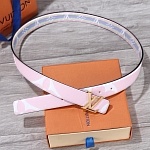 2020 Cheap Louis Vuitton 3.0cm Width Belts # 226634, cheap LouisVuitton Belts