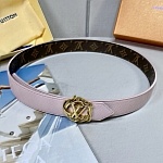 2020 Cheap Louis Vuitton 3.0cm Width Belts # 226638, cheap LouisVuitton Belts