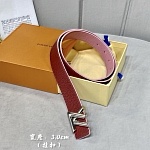2020 Cheap Louis Vuitton 3.0cm Width Belts # 226644, cheap LouisVuitton Belts