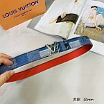 2020 Cheap Louis Vuitton 3.0cm Width Belts # 226649, cheap LouisVuitton Belts