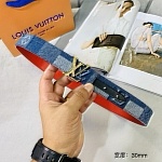2020 Cheap Louis Vuitton 3.0cm Width Belts # 226650, cheap LouisVuitton Belts
