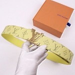 2020 Cheap Louis Vuitton 4.0cm Width Belts # 226798, cheap LouisVuitton Belts