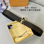2020 Cheap Louis Vuitton 4.0cm Width Belts # 226830, cheap LouisVuitton Belts