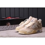 2020 Cheap Air Jordan OFF-WHITE x Air Jordan 4 Sneakers For Men in 227637