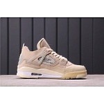 2020 Cheap Air Jordan OFF-WHITE x Air Jordan 4 Sneakers For Men in 227637, cheap Jordan4