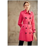 2020 2020 Burberry Rosy Red Classic Double Breasted Coat For Women # 228714, cheap Burberry Coats