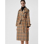 2020 2020 Burberry Classic Vintage Check Double Breasted Coat For Women # 228718, cheap Burberry Coats