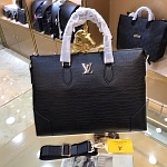 Louis Vuitton Croc Embossed Leather Brief Case For Men # 232692, cheap LV Handbags