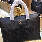 Louis Vuitton Croc Embossed Leather Brief Case For Men # 232692, cheap LV Handbags