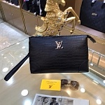 Louis Vuitton Croc Embossed Leather Clutches For Men # 232694, cheap LV Handbags