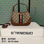 Gucci Jackie Hobo GG Canvas Shoulder Bag For Women # 232807, cheap Gucci Handbags