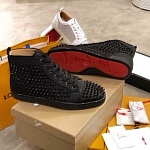 Christian Louboutin High Top Sneakers For Men # 233118, cheap Christian Louboutin