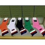 Gucci Logo Cotton Socks Set 5 Pairs # 233501, cheap Socks