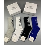 Balenciaga Logo Cotton Socks Set 5 Pairs # 233503, cheap Socks