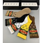 Gucci Logo Cotton Socks Set 5 Pairs # 233512, cheap Socks