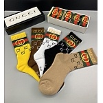 Gucci Logo Cotton Socks Set 5 Pairs # 233512, cheap Socks