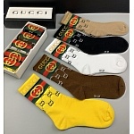 Gucci Logo Cotton Socks Set 5 Pairs # 233512, cheap Socks