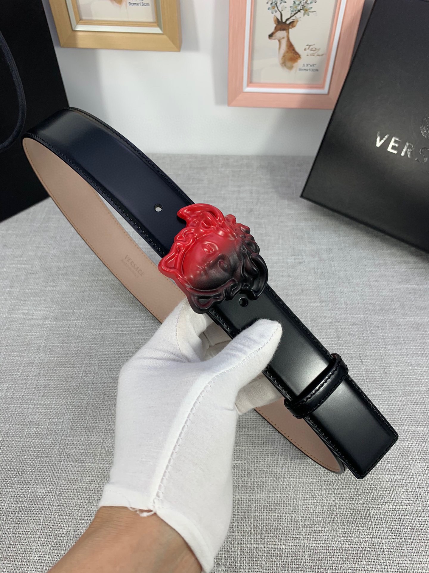 2021 Versace 3.8cm Width Belts # 236346