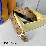 2021 2.5 cm Width Louis Vuitton Belts  # 234805, cheap LouisVuitton Belts