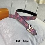 2021 2.5 cm Width Louis Vuitton Belts  # 234807, cheap LouisVuitton Belts
