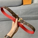 2021 3.0 cm Width Louis Vuitton Belts  # 234813, cheap LouisVuitton Belts