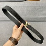 2021 3.0 cm Width Louis Vuitton Belts  # 234857, cheap LouisVuitton Belts