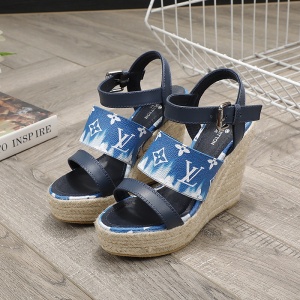 $65.00,Louis Vuitton Wedge Heel Sandals For Women # 237974