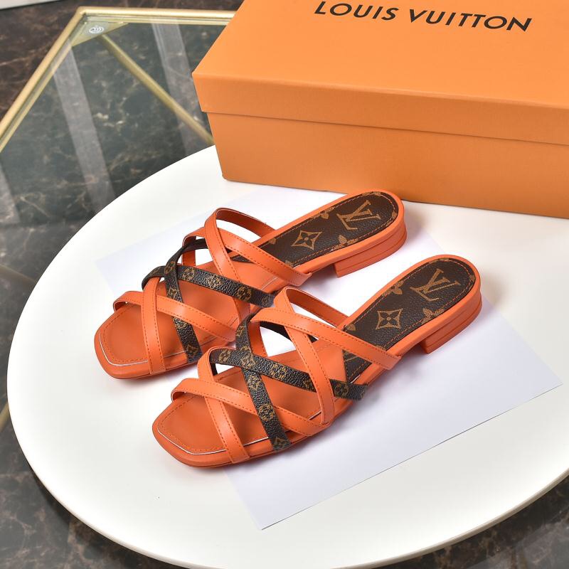 Louis Vuitton Flat Heel Sandals For Women # 237921