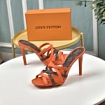 Louis Vuitton 10.0 cm Height High Heel Sandals For Women # 237908, cheap Louis Vuitton Sandal