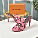 Louis Vuitton 10.0 cm Height High Heel Sandals For Women # 237909, cheap Louis Vuitton Sandal