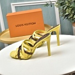 Louis Vuitton 10.0 cm Height High Heel Sandals For Women # 237912, cheap Louis Vuitton Sandal