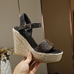 Louis Vuitton Wedge Heel Sandals For Women # 237970, cheap Louis Vuitton Sandal