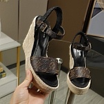 Louis Vuitton Wedge Heel Sandals For Women # 237970, cheap Louis Vuitton Sandal
