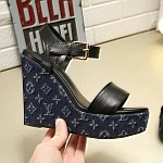 Louis Vuitton Wedge Heel Sandals For Women # 237972, cheap Louis Vuitton Sandal