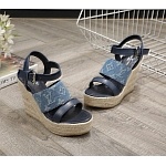 Louis Vuitton Wedge Heel Sandals For Women # 237974, cheap Louis Vuitton Sandal