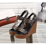 Louis Vuitton Wedge Heel Sandals For Women # 237975, cheap Louis Vuitton Sandal
