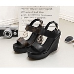 Louis Vuitton Wedge Heel Sandals For Women # 237976, cheap Louis Vuitton Sandal