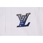 Louis Vuitton Logo Embellished Long Sleeve Shirts For Men # 243283, cheap Louis Vuitton Shirts