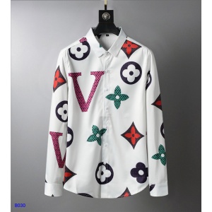 $36.00,Louis Vuitton Monogram Motif Long Sleeve Shirts For Men in 243350