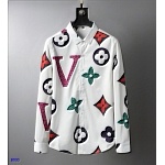 Louis Vuitton Monogram Motif Long Sleeve Shirts For Men in 243350