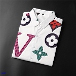 Louis Vuitton Monogram Motif Long Sleeve Shirts For Men in 243350, cheap Louis Vuitton Shirts