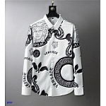 Versace Monogram Motif Long Sleeve Shirts For Men in 243356