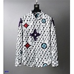 Louis Vuitton Monogram Motif Long Sleeve Shirts For Men in 243360