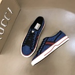 2021 Gucci Tennis Logo Embroidered Sneakers Unisex # 244942, cheap Low Top