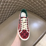 2021 Gucci Tennis Logo Embroidered Sneakers Unisex # 244945, cheap Low Top