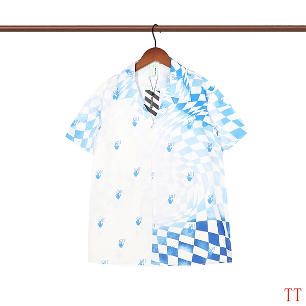 Off White Short Sleeve Shirts Unisex # 252391