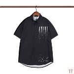 Amiri Short Sleeve Shirts For Men # 252207, cheap Amiri Shirts